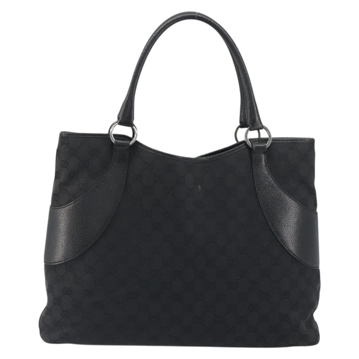 GUCCI GG Canvas Tote Bag Black Silver 113016 Auth am12219A - Jerrillo image 2