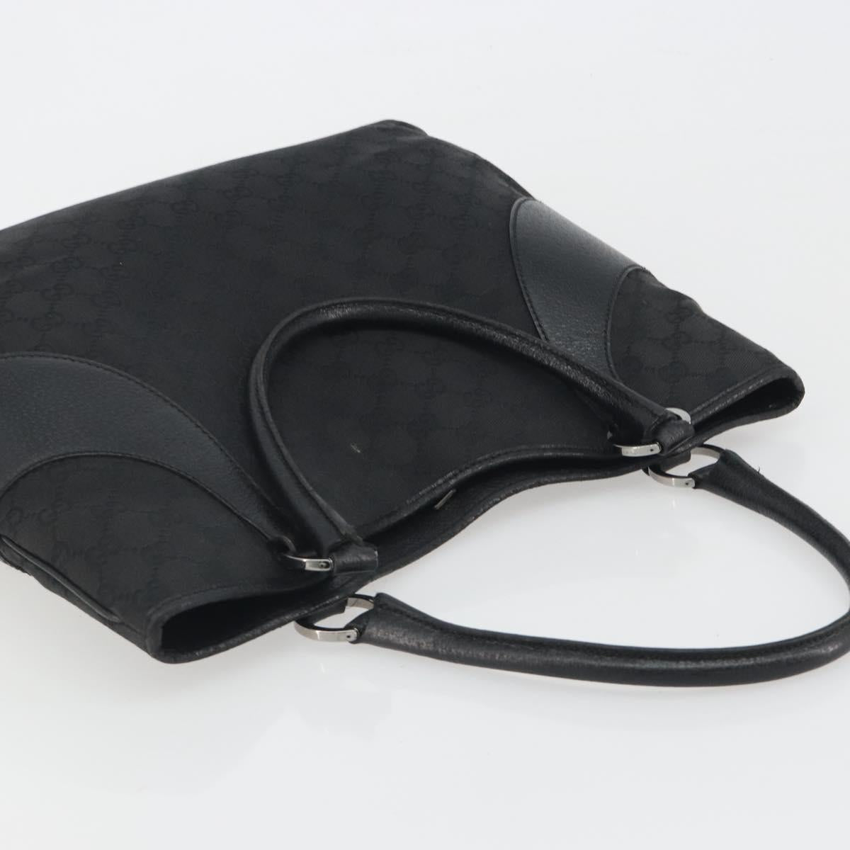 GUCCI GG Canvas Tote Bag Black Silver 113016 Auth am12219A - Jerrillo image 6