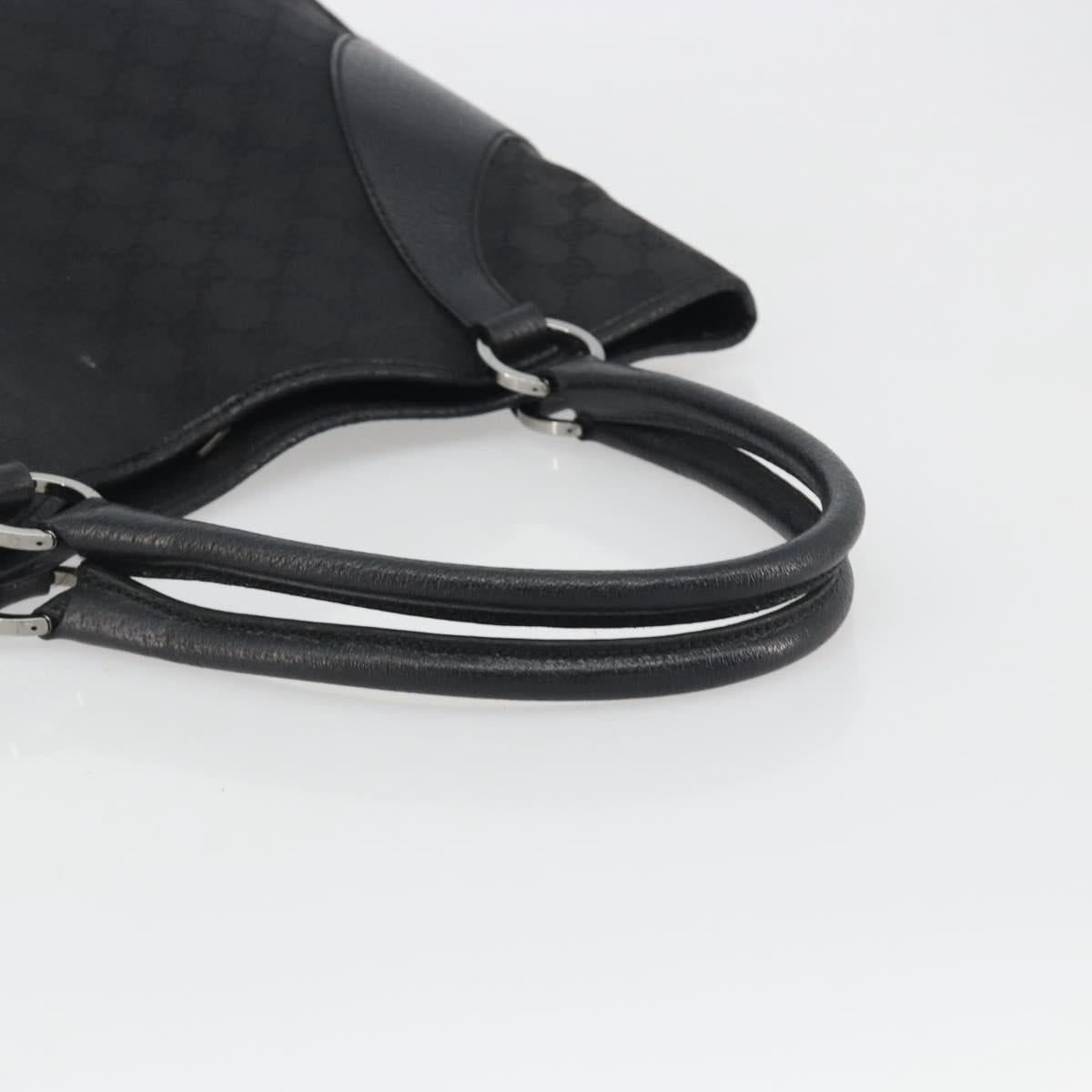 GUCCI GG Canvas Tote Bag Black Silver 113016 Auth am12219A - Jerrillo image 7