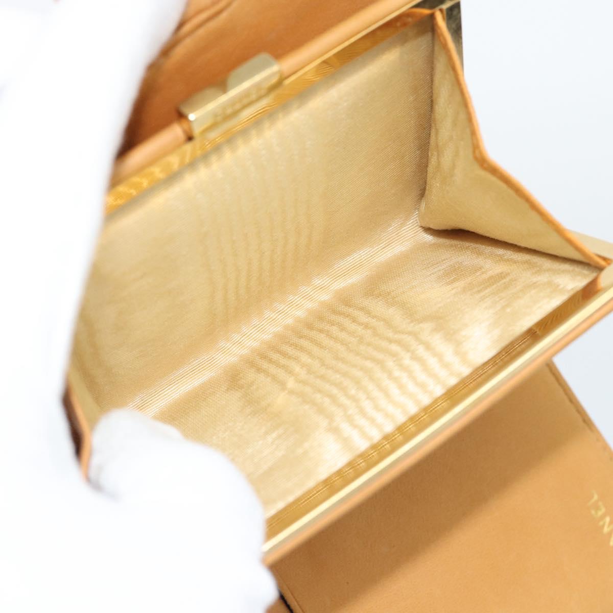 CHANEL Compact Wallet Caviar Skin Brown Gold CC Auth am9835V - Jerrillo image 9