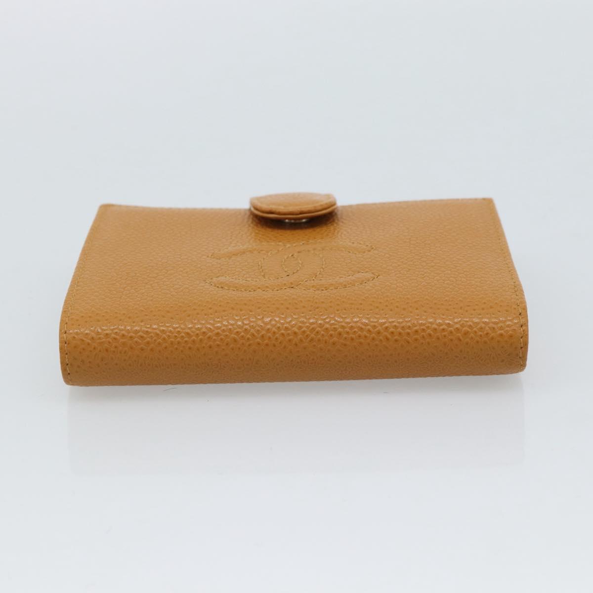 CHANEL Compact Wallet Caviar Skin Brown Gold CC Auth am9835V - Jerrillo image 6