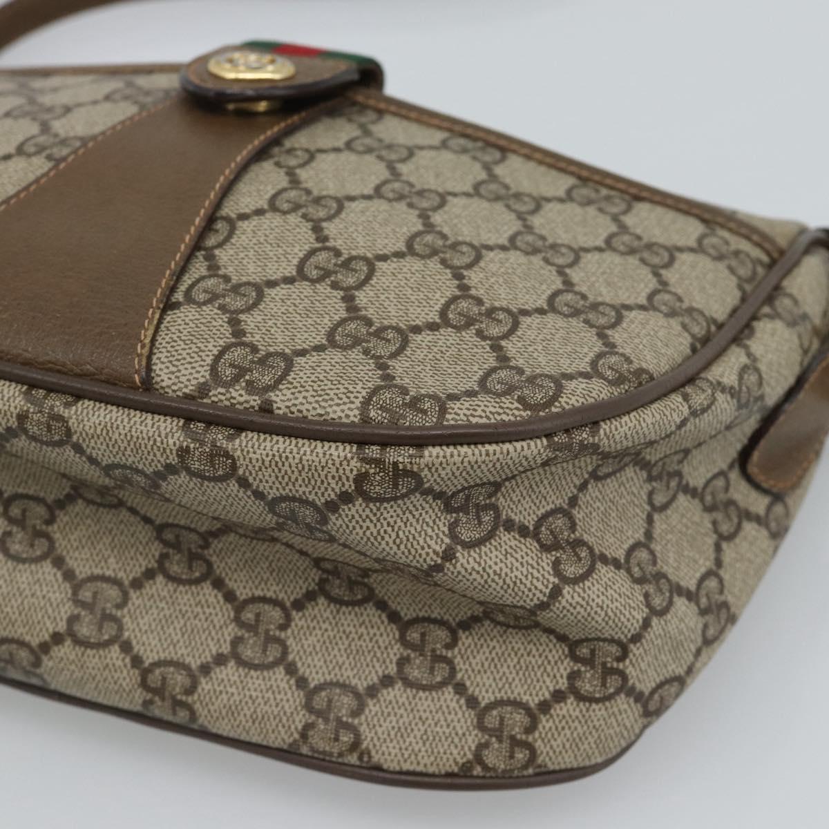 GUCCI GG Supreme Shoulder Bag PVC Leather Beige Gold 89 02 032 Auth ar14062 - Jerrillo image 10