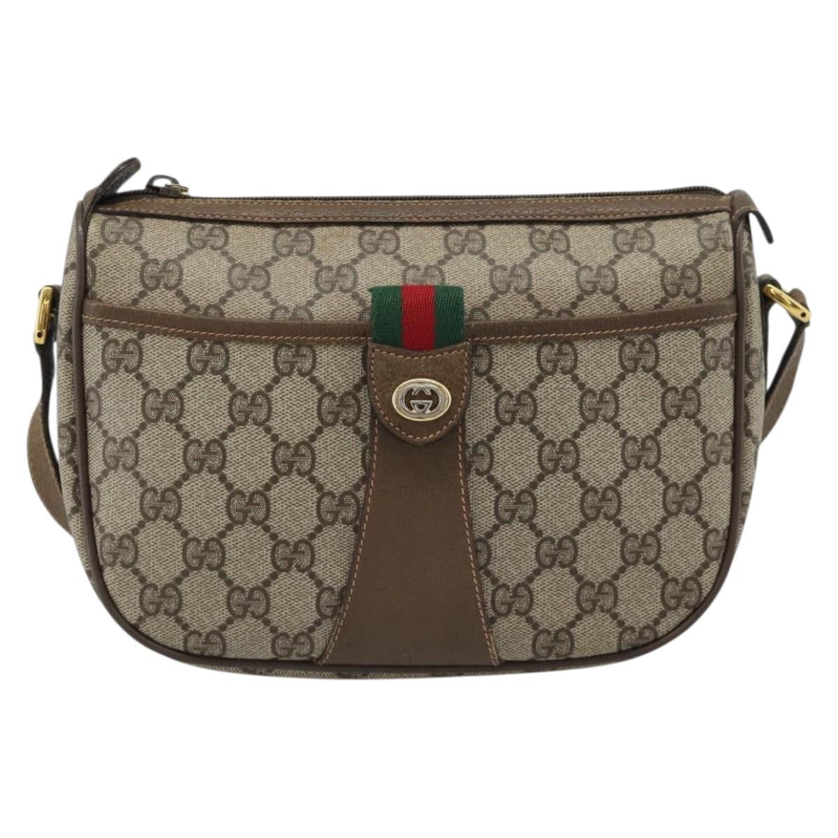 GUCCI GG Supreme Shoulder Bag PVC Leather Beige Gold 89 02 032 Auth ar14062 - Jerrillo image 2