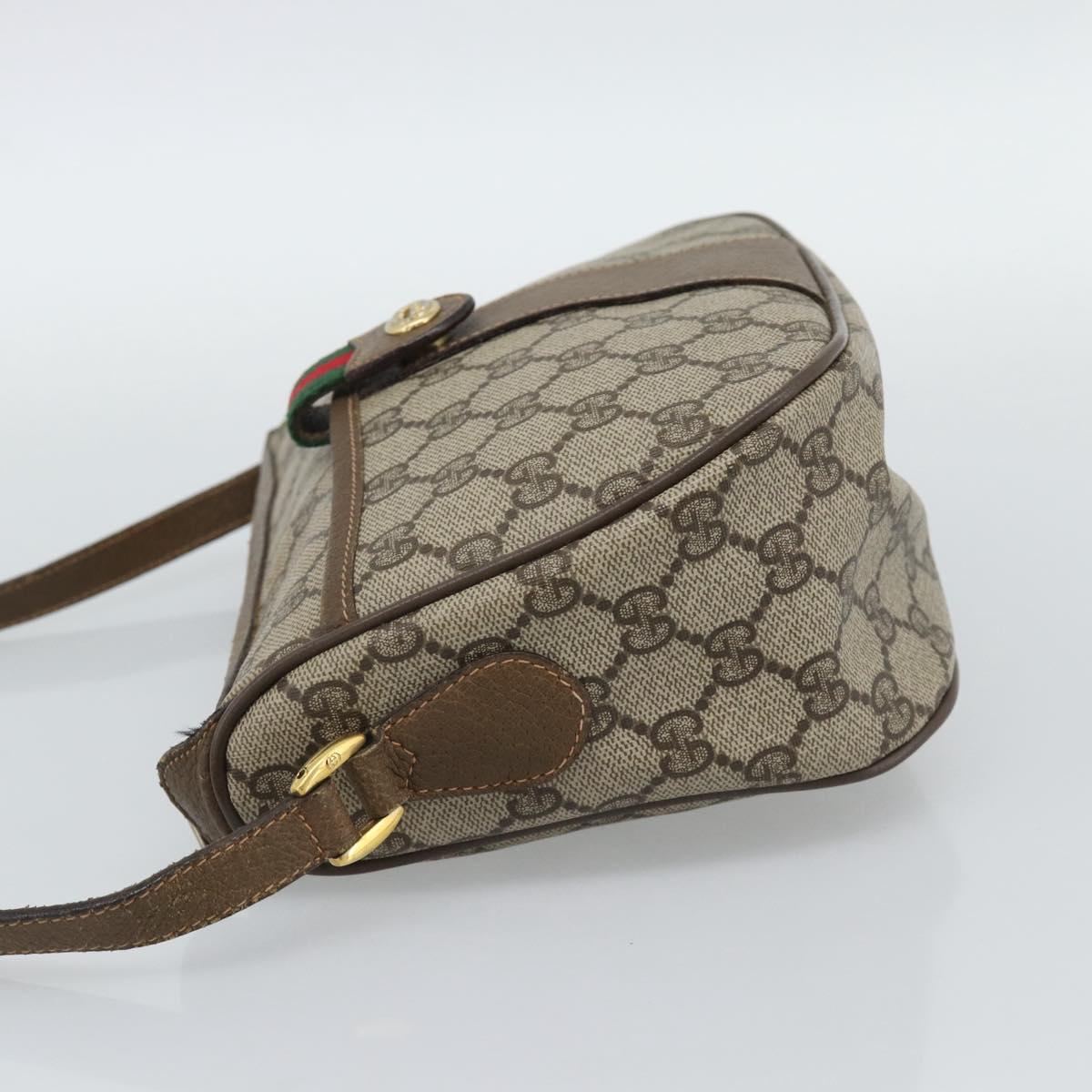 GUCCI GG Supreme Shoulder Bag PVC Leather Beige Gold 89 02 032 Auth ar14062 - Jerrillo image 4