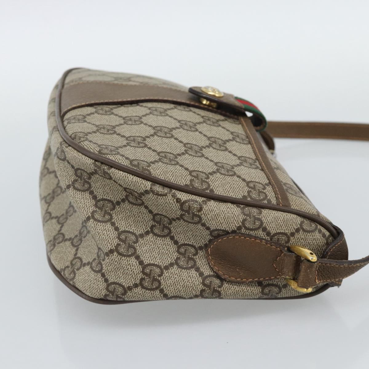 GUCCI GG Supreme Shoulder Bag PVC Leather Beige Gold 89 02 032 Auth ar14062 - Jerrillo image 5