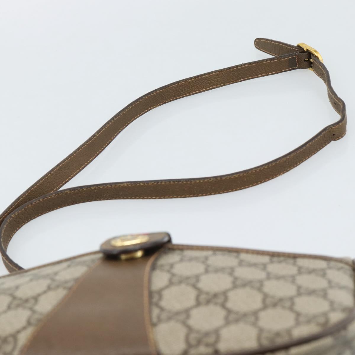 GUCCI GG Supreme Shoulder Bag PVC Leather Beige Gold 89 02 032 Auth ar14062 - Jerrillo image 8