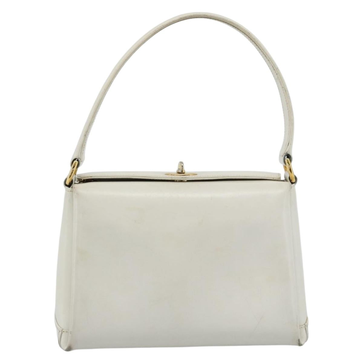 GUCCI Hand Bag Leather White Gold 000 406 0025 Auth ar14074 - Jerrillo image 2