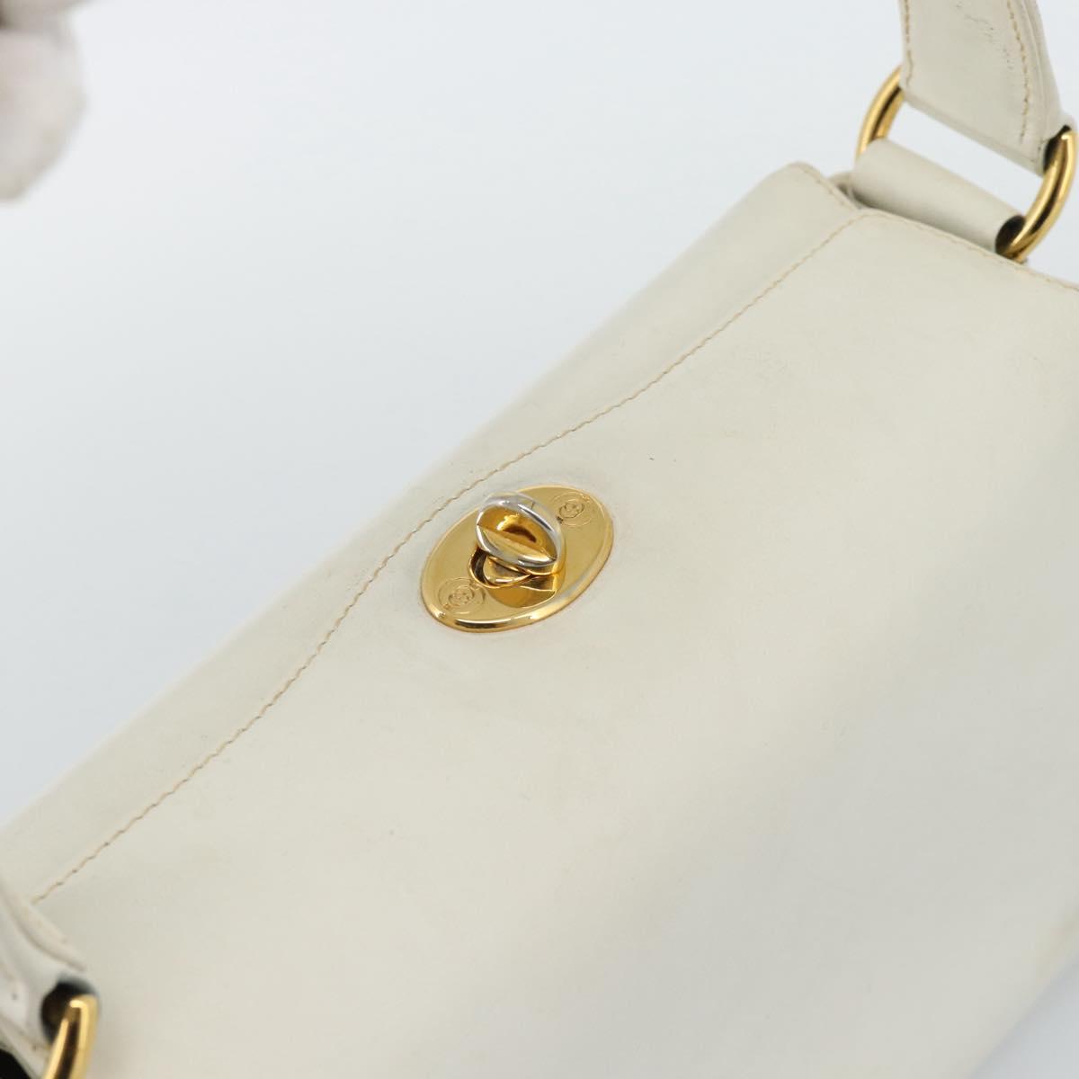 GUCCI Hand Bag Leather White Gold 000 406 0025 Auth ar14074 - Jerrillo image 6