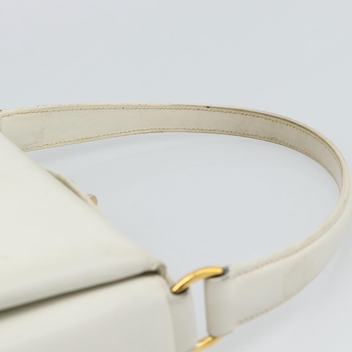 GUCCI Hand Bag Leather White Gold 000 406 0025 Auth ar14074 - Jerrillo image 8