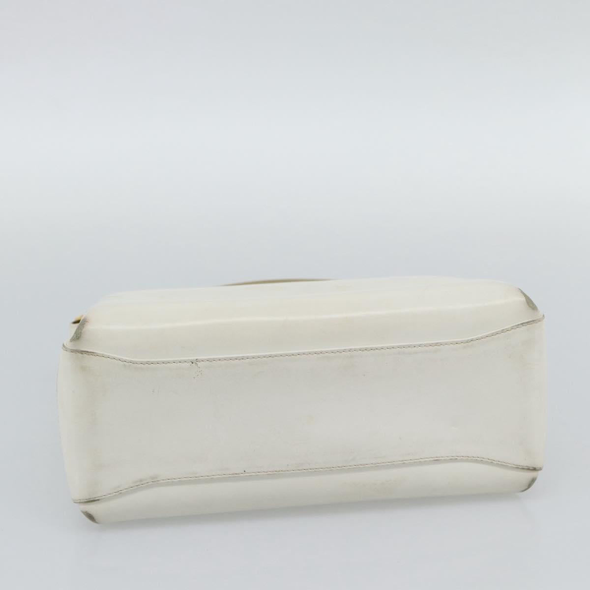GUCCI Hand Bag Leather White Gold 000 406 0025 Auth ar14074 - Jerrillo image 9