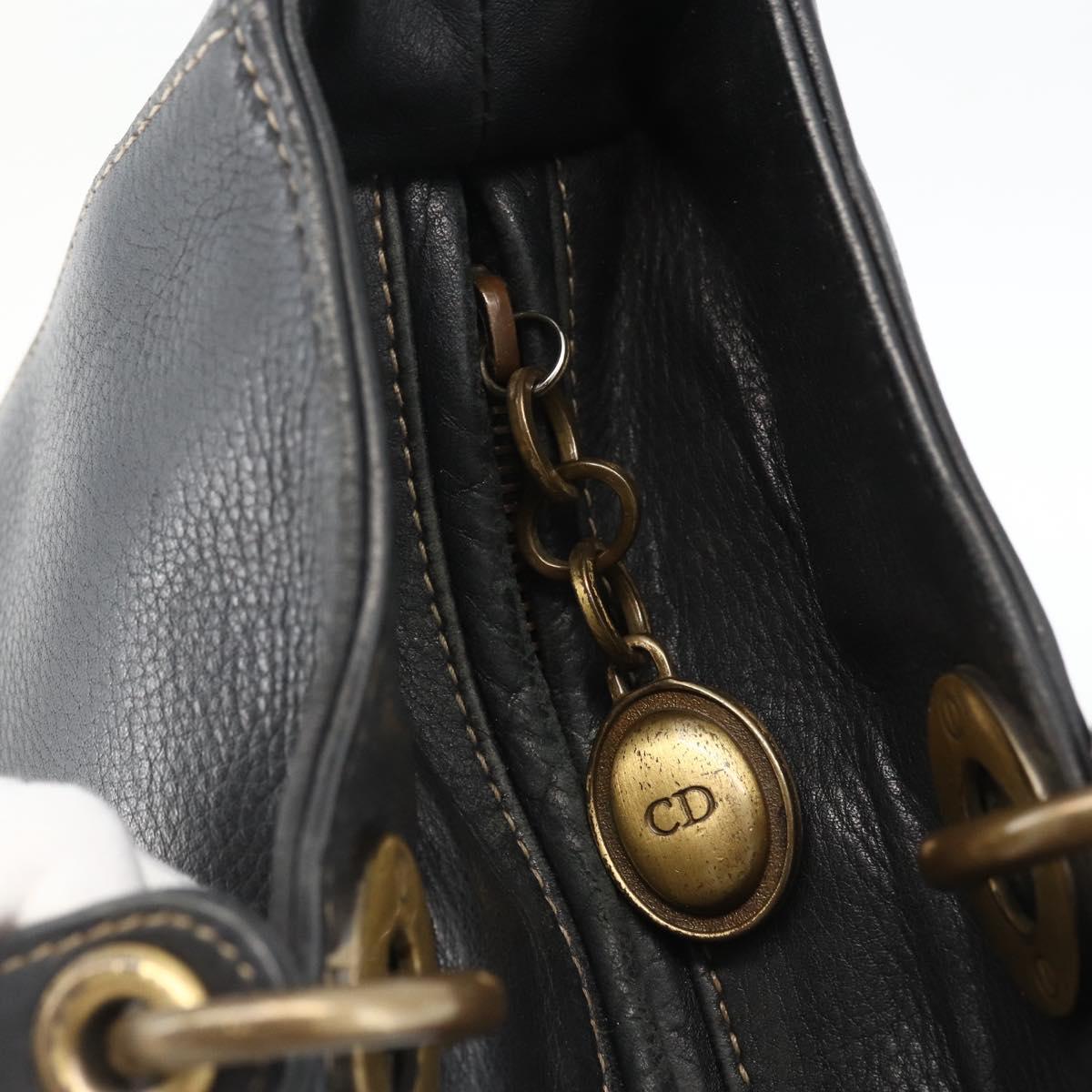 Borsa tote Christian Dior Lady Dior in pelle, 2 vie, nera e oro, autentica ARZ701 - Jerrillo image 10