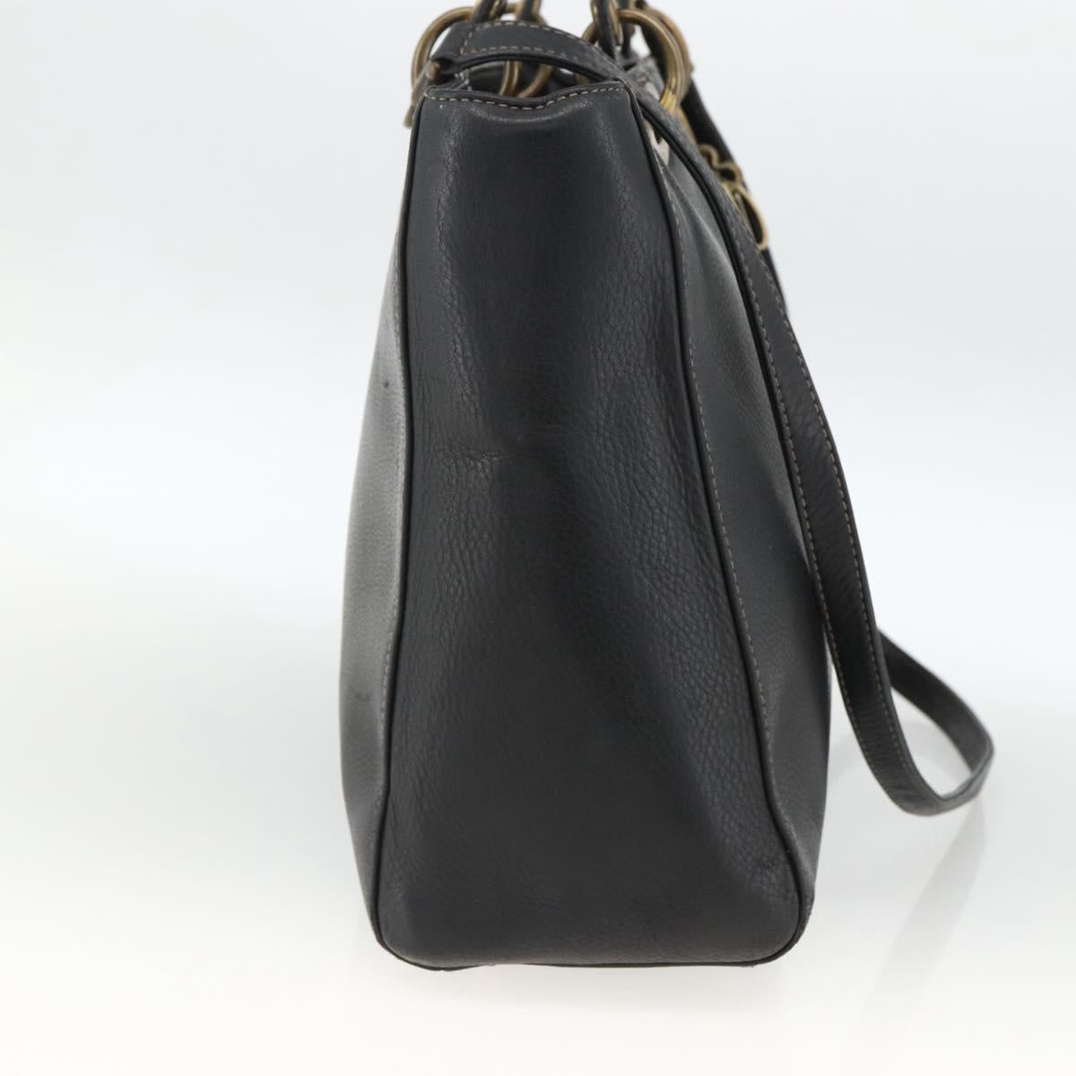 Borsa tote Christian Dior Lady Dior in pelle, 2 vie, nera e oro, autentica ARZ701 - Jerrillo image 4