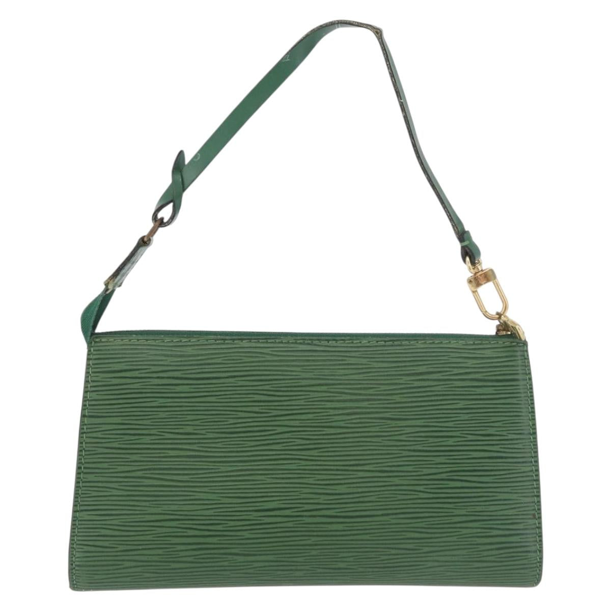 LOUIS VUITTON Epi Pochette Accessoires Pouch Green M52984 LV Auth BA13285 - Jerrillo image 3