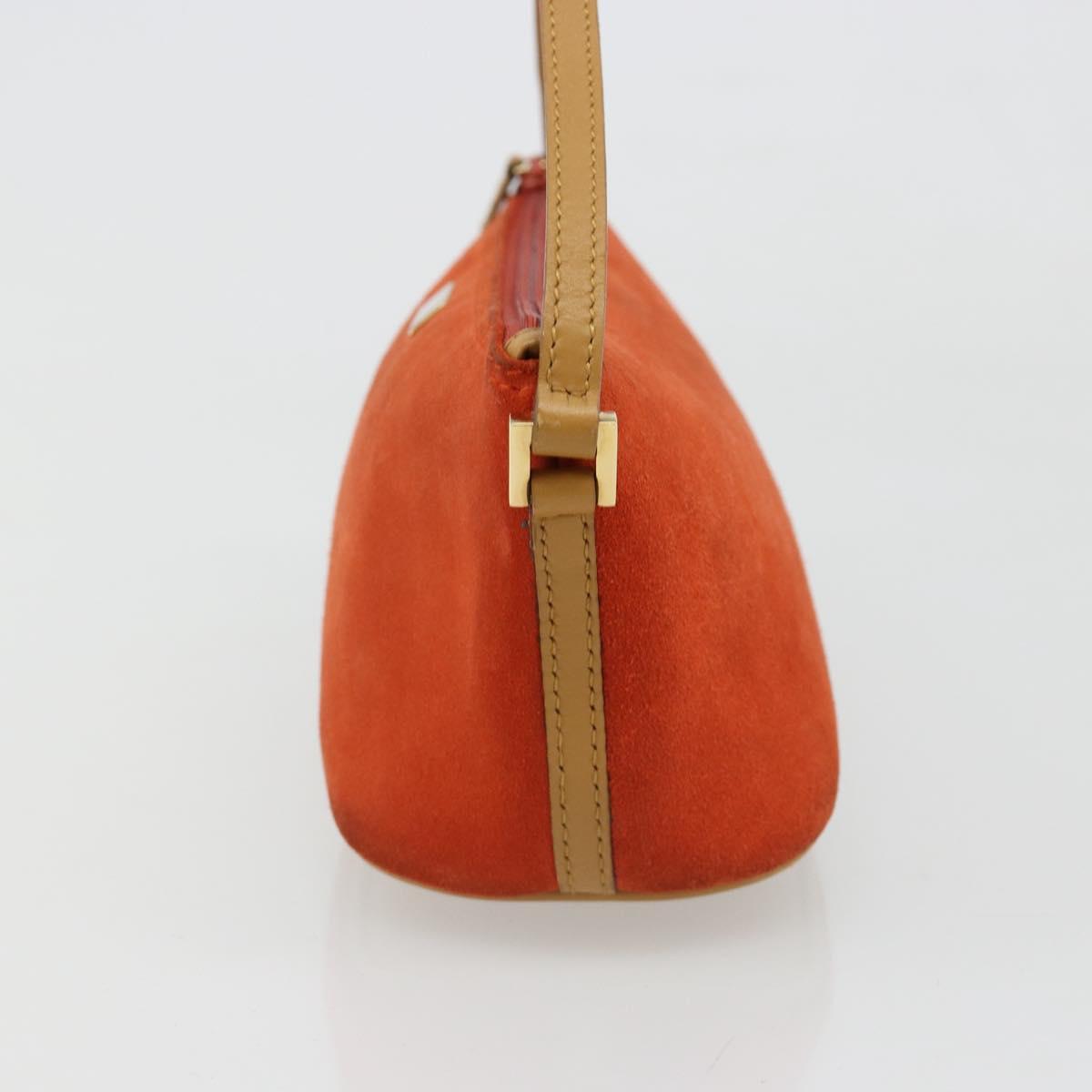 GUCCI Hand Bag Suede Orange Gold 039 1103 Auth BA13451 - Jerrillo image 3