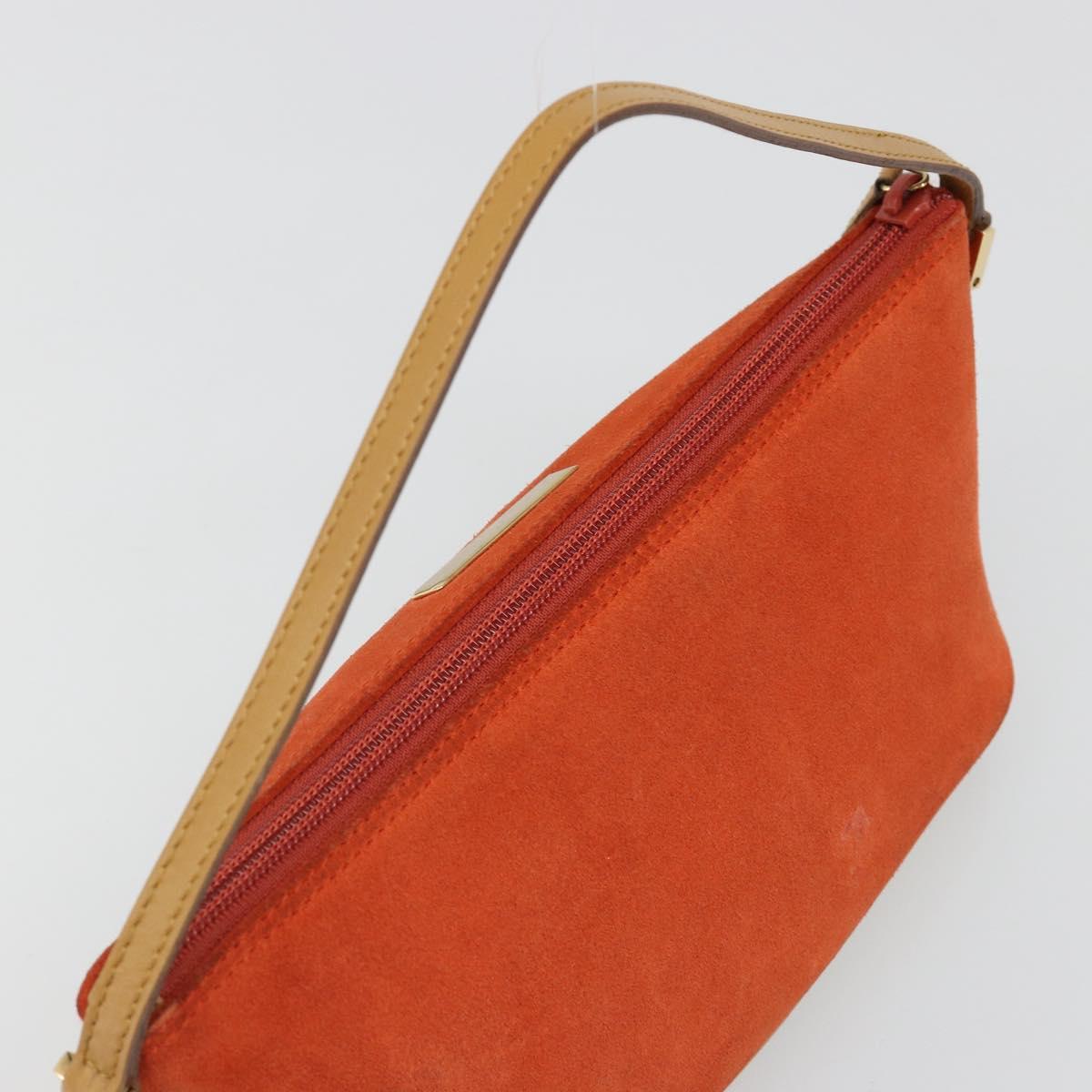GUCCI Hand Bag Suede Orange Gold 039 1103 Auth BA13451 - Jerrillo image 6