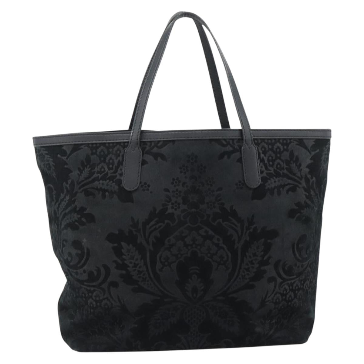 GUCCI Tote Bag Suede Black Gold 305585 Auth BA13459 - Jerrillo image 2