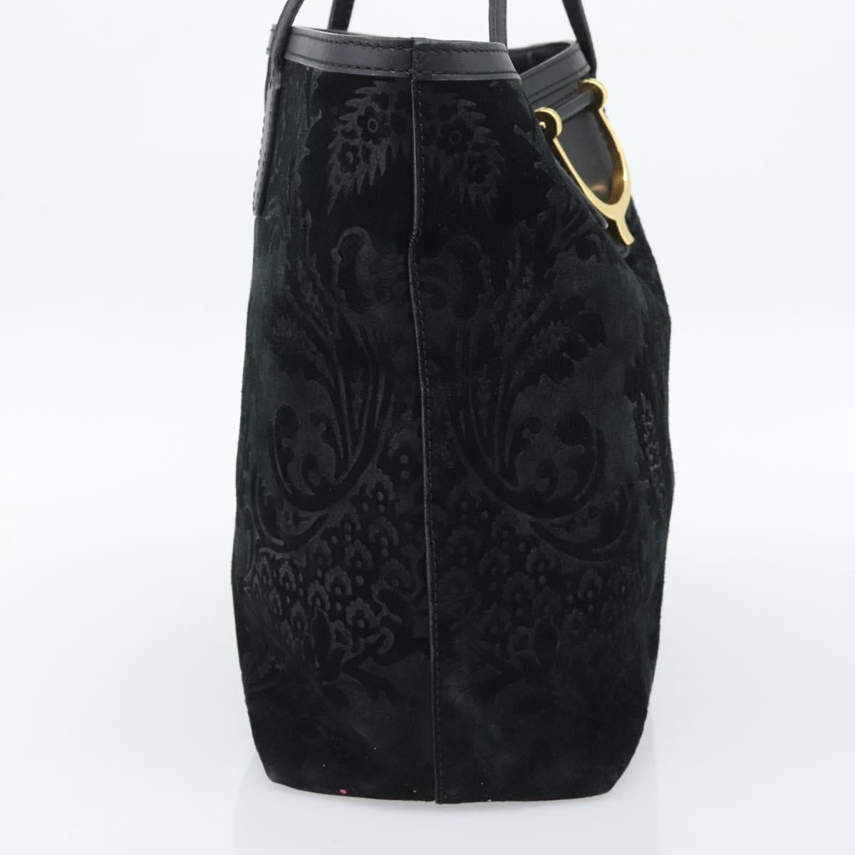 GUCCI Tote Bag Suede Black Gold 305585 Auth BA13459 - Jerrillo image 3