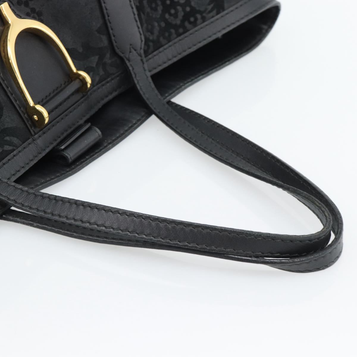 GUCCI Tote Bag Suede Black Gold 305585 Auth BA13459 - Jerrillo image 7