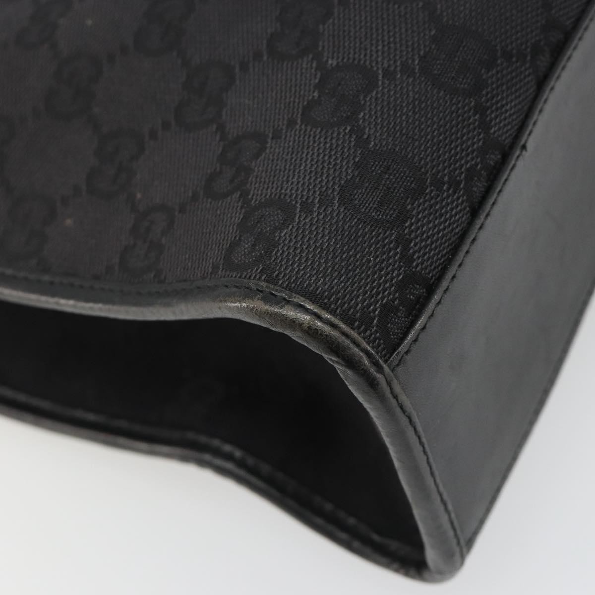 GUCCI GG Canvas Jackie Tote Bag Black Silver 002 1073 Auth BA13509A - Jerrillo image 9
