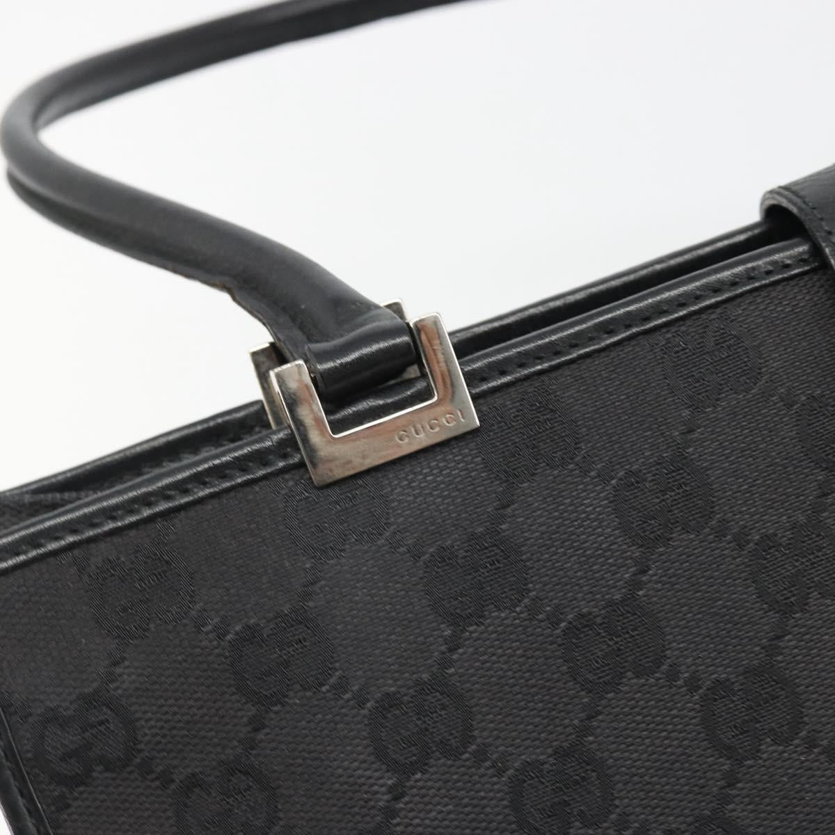 GUCCI GG Canvas Jackie Tote Bag Black Silver 002 1073 Auth BA13509A - Jerrillo image 10