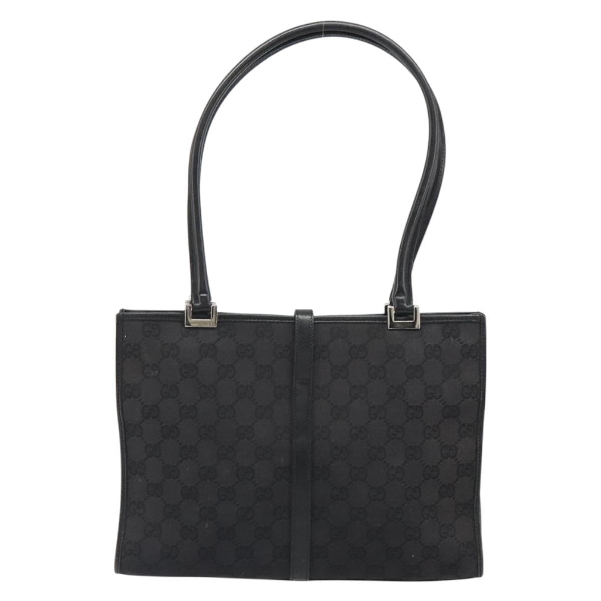 GUCCI GG Canvas Jackie Tote Bag Black Silver 002 1073 Auth BA13509A - Jerrillo image 2