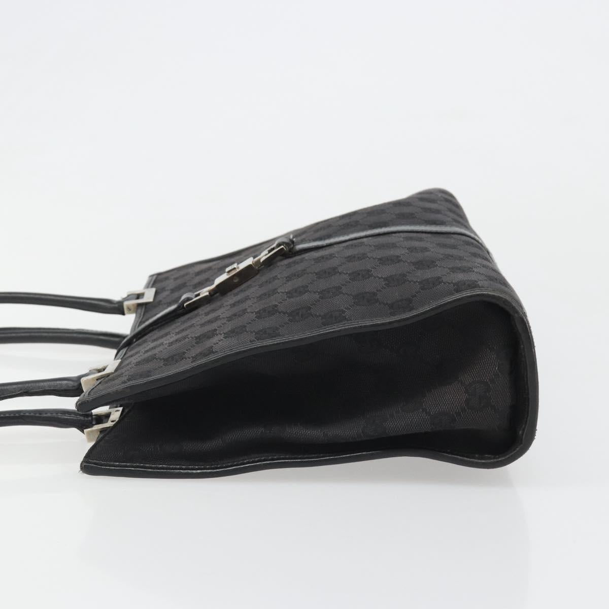 GUCCI GG Canvas Jackie Tote Bag Black Silver 002 1073 Auth BA13509A - Jerrillo image 4