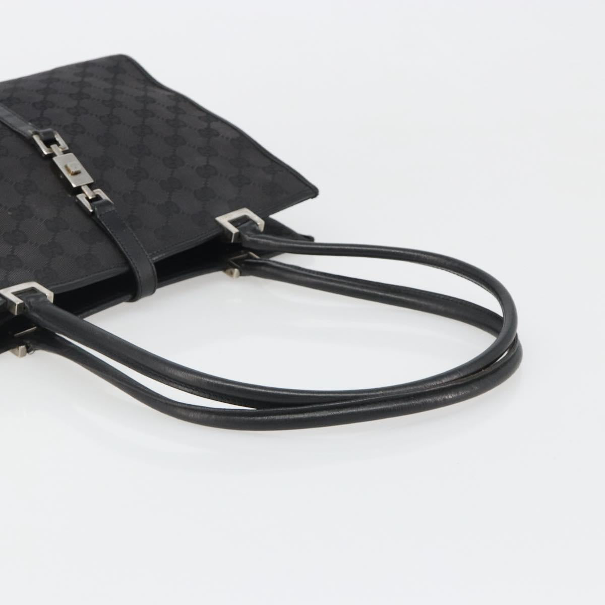 GUCCI GG Canvas Jackie Tote Bag Black Silver 002 1073 Auth BA13509A - Jerrillo image 7