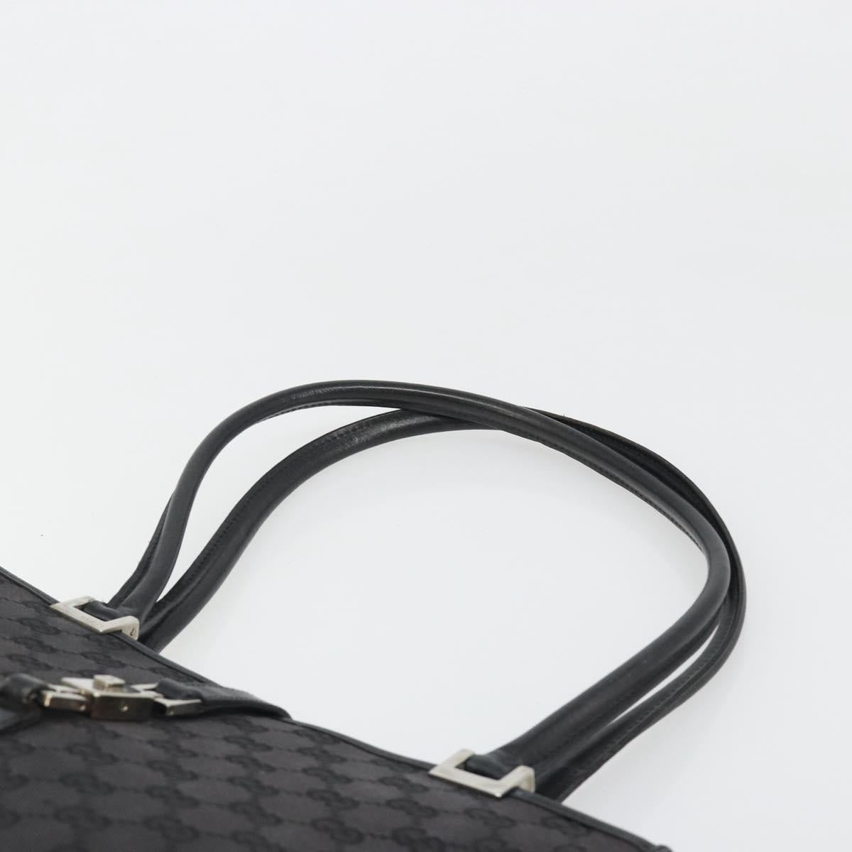 GUCCI GG Canvas Jackie Tote Bag Black Silver 002 1073 Auth BA13509A - Jerrillo image 8