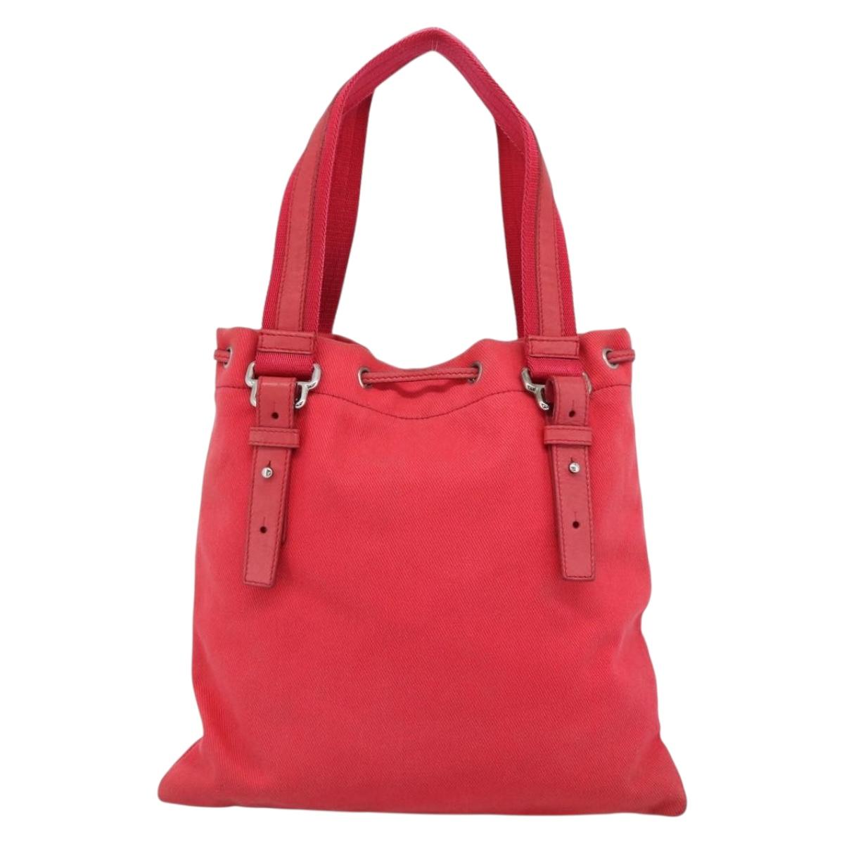 SAINT LAURENT Tote Bag Canvas Pink Silver Auth BA13528A - Jerrillo image 3