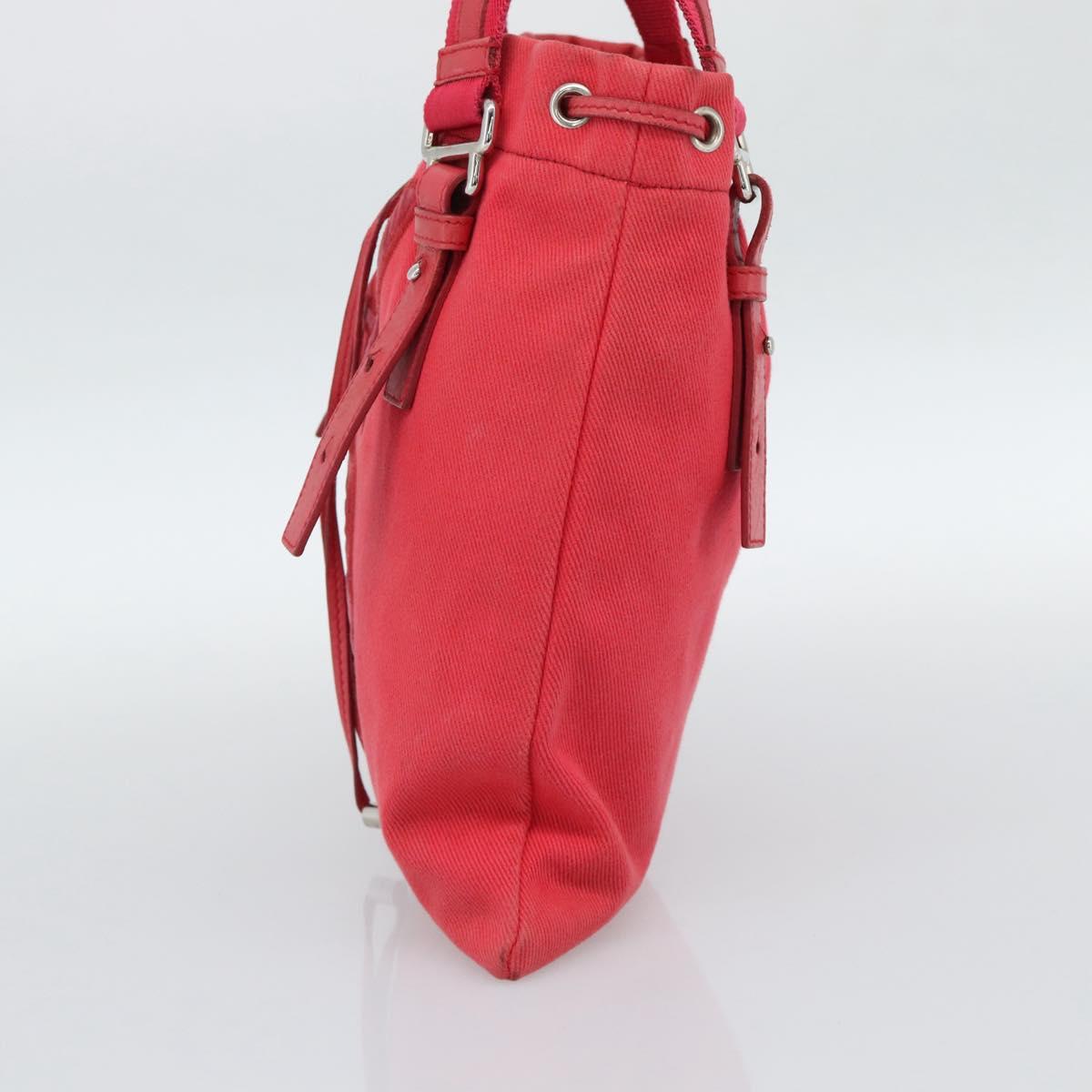 SAINT LAURENT Tote Bag Canvas Pink Silver Auth BA13528A - Jerrillo image 5