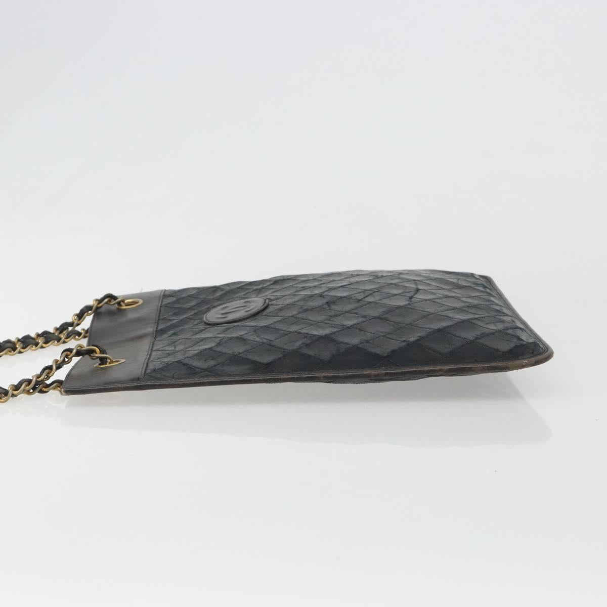 CHANEL Chain Tote Bag Lamb Skin Black Gold CC Auth BA13601 - Jerrillo image 5