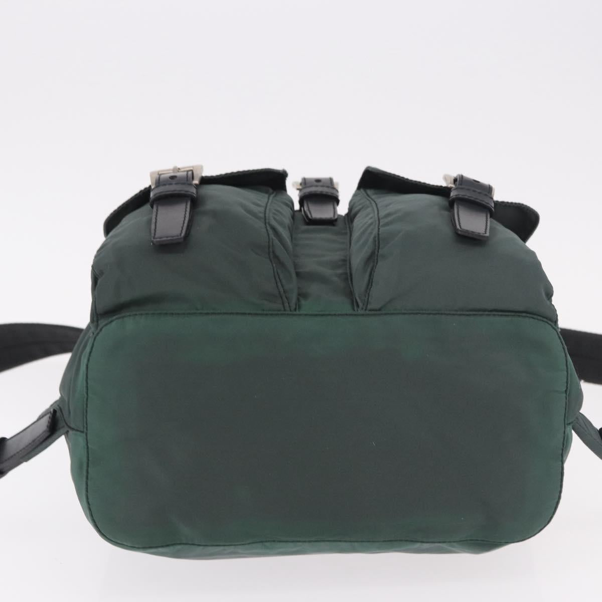 PRADA Backpack Nylon Green Silver Auth BA13603A - Jerrillo image 5