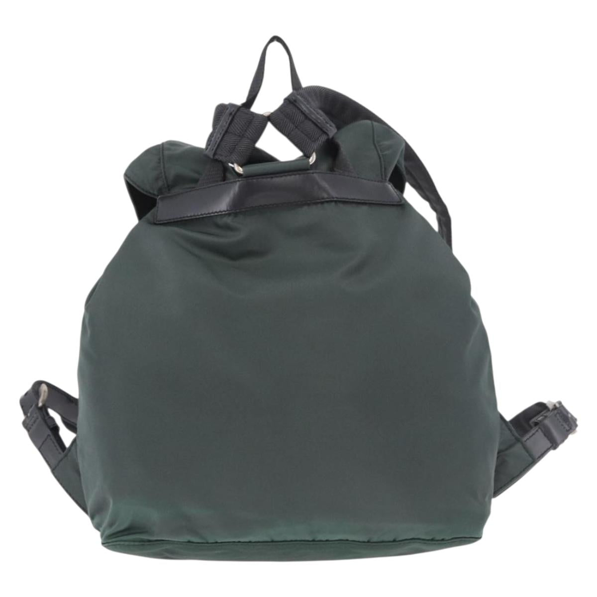 PRADA Backpack Nylon Green Silver Auth BA13603A - Jerrillo image 2