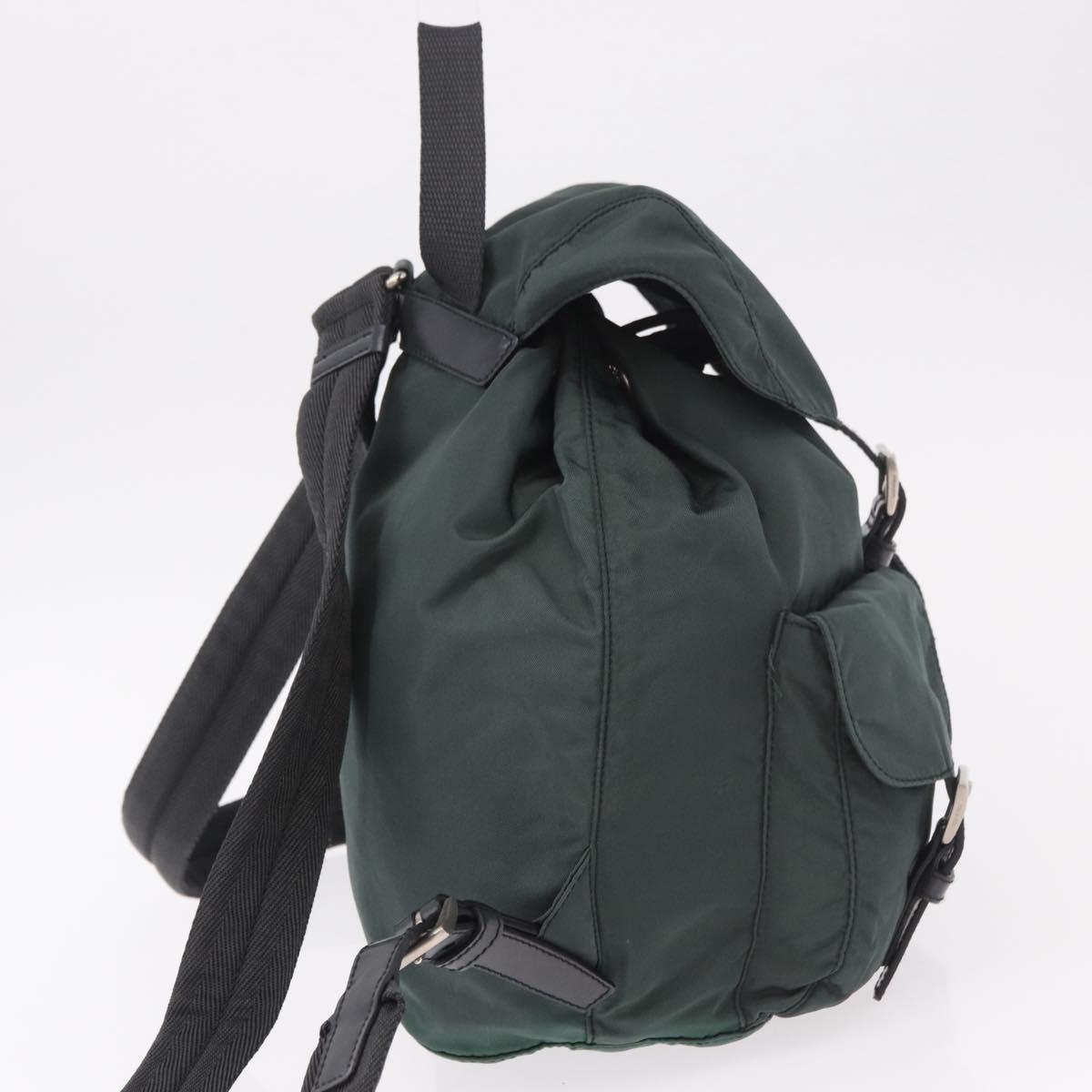 PRADA Backpack Nylon Green Silver Auth BA13603A - Jerrillo image 4
