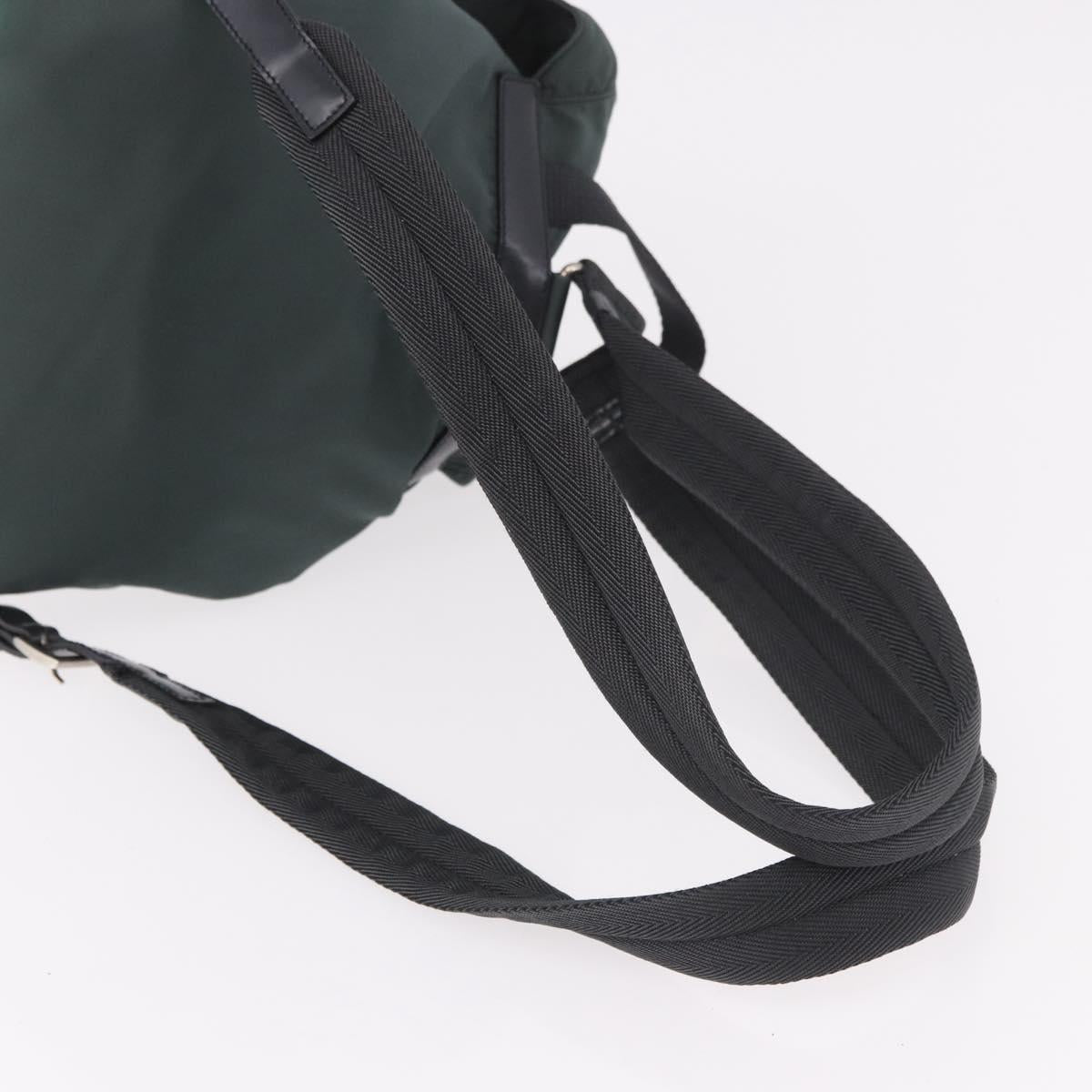PRADA Backpack Nylon Green Silver Auth BA13603A - Jerrillo image 8