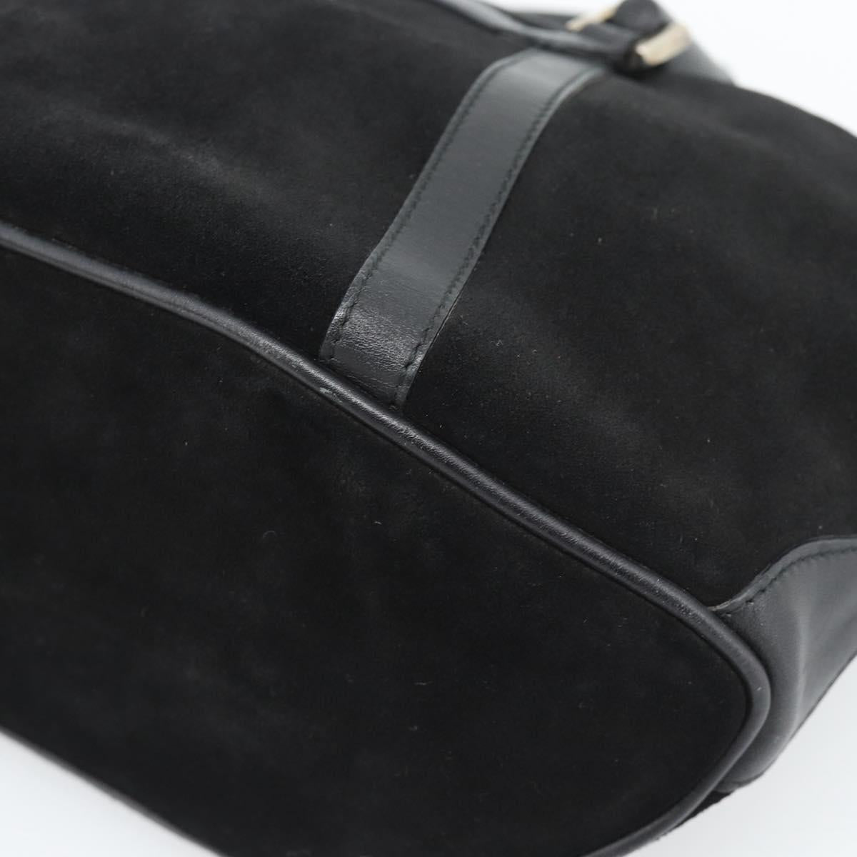 GUCCI Bamboo Hand Bag Suede Black Silver 002 1084 200047 Auth BA13607V - Jerrillo image 9