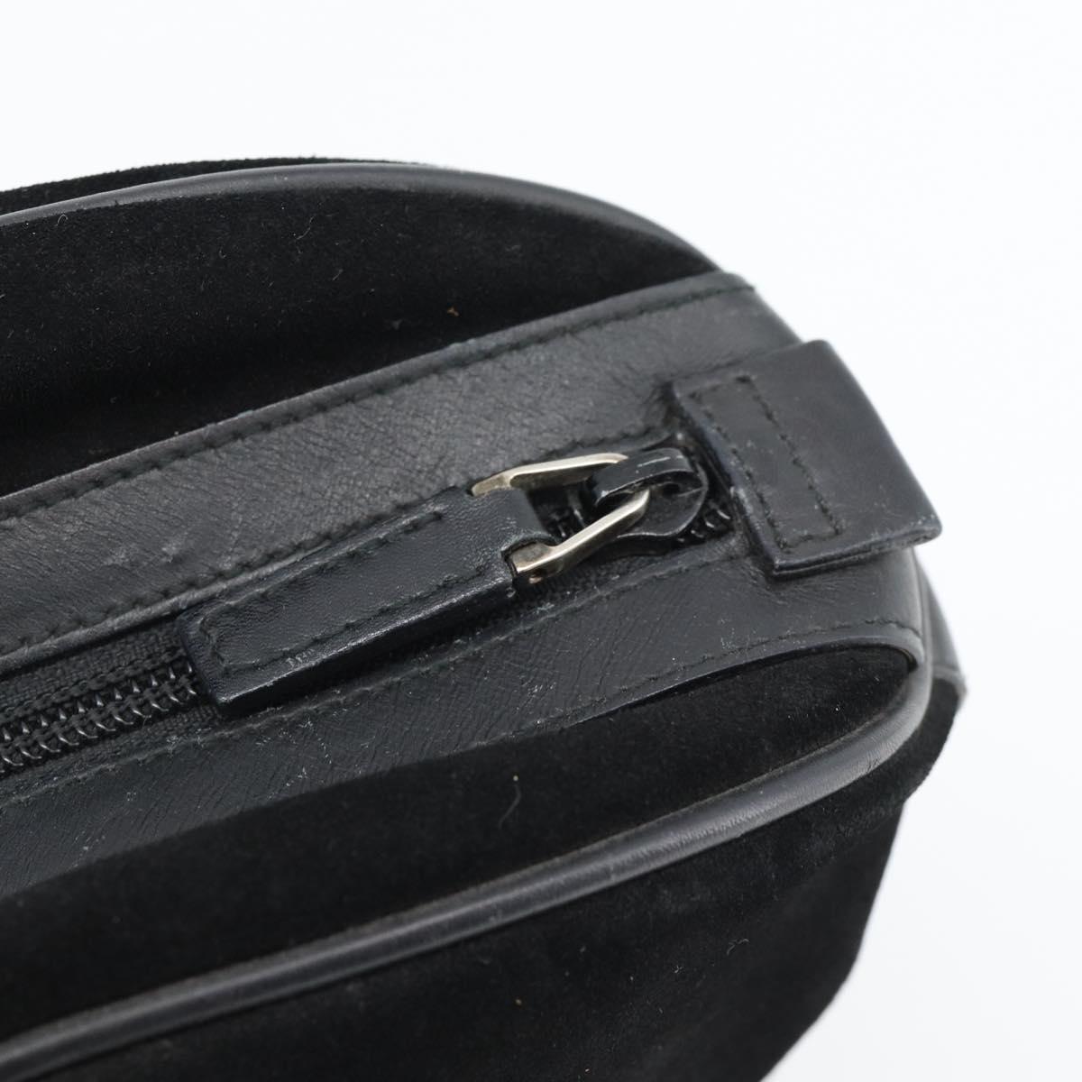 GUCCI Bamboo Hand Bag Suede Black Silver 002 1084 200047 Auth BA13607V - Jerrillo image 10