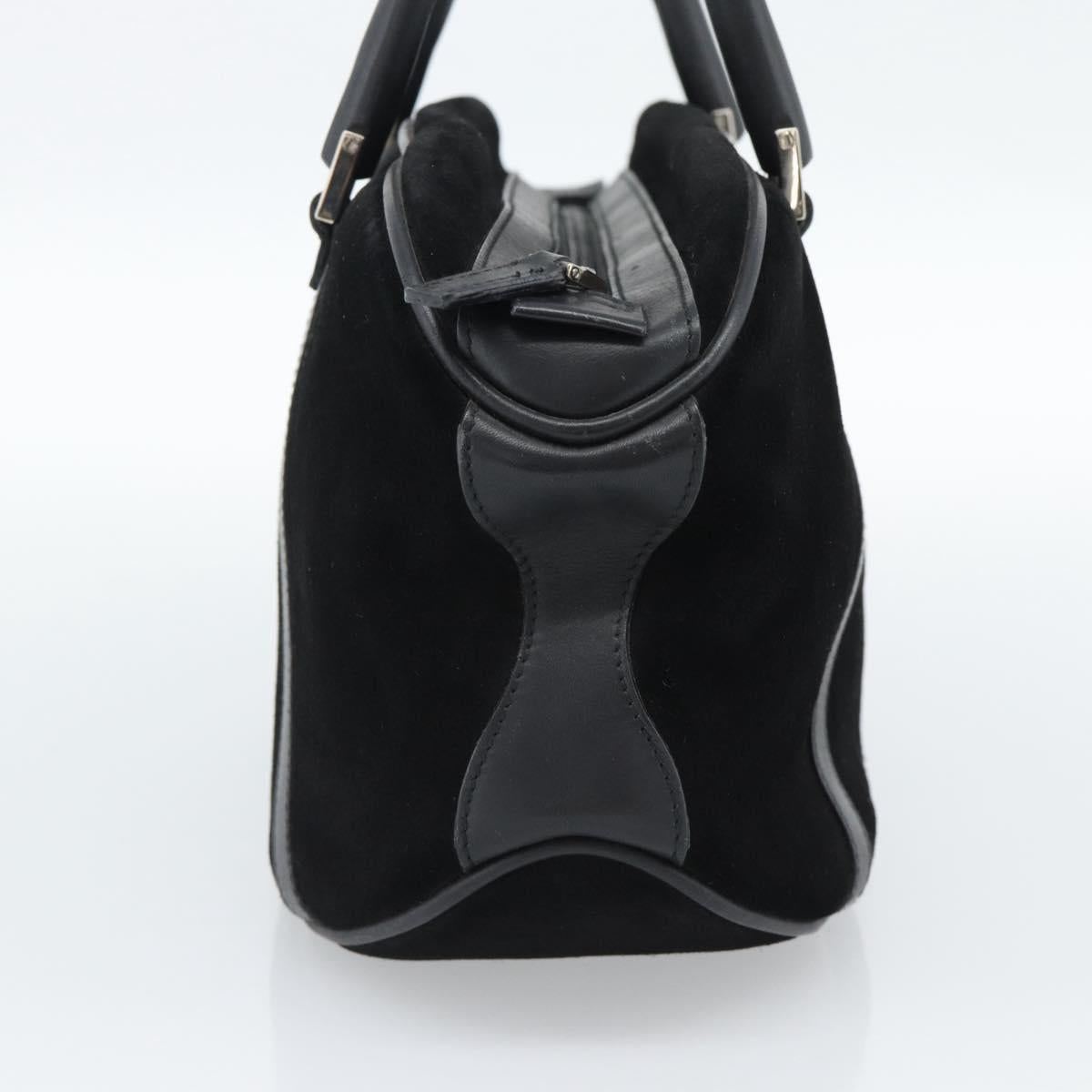 GUCCI Bamboo Hand Bag Suede Black Silver 002 1084 200047 Auth BA13607V - Jerrillo image 3