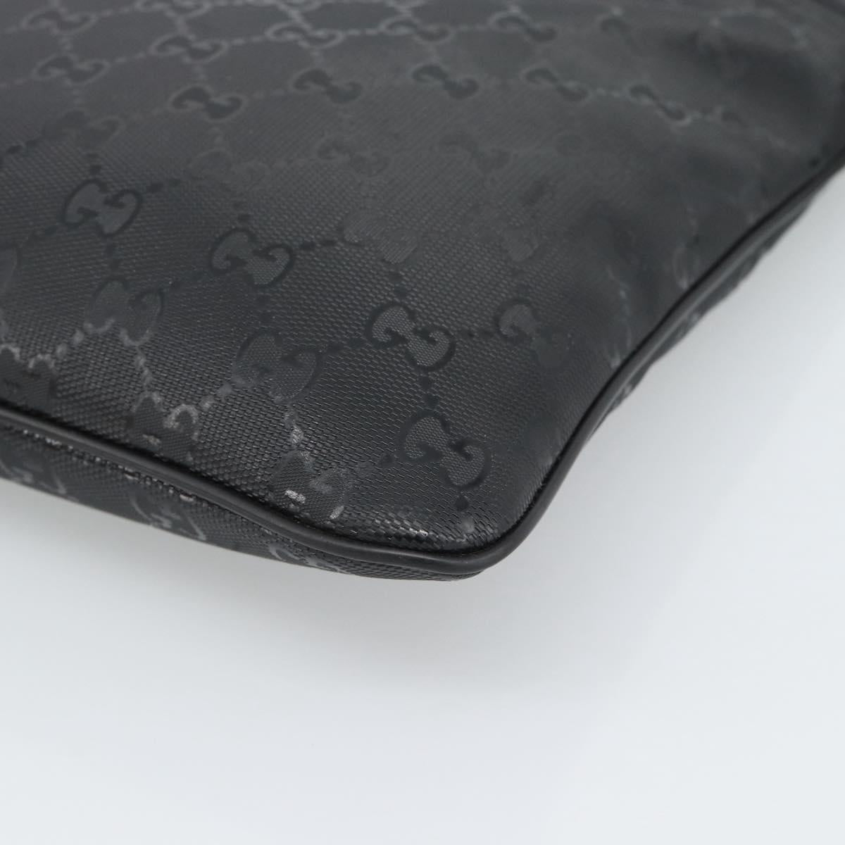 GUCCI GG Implementation Shoulder Bag PVC Black Silver Auth BA13608 - Jerrillo image 10