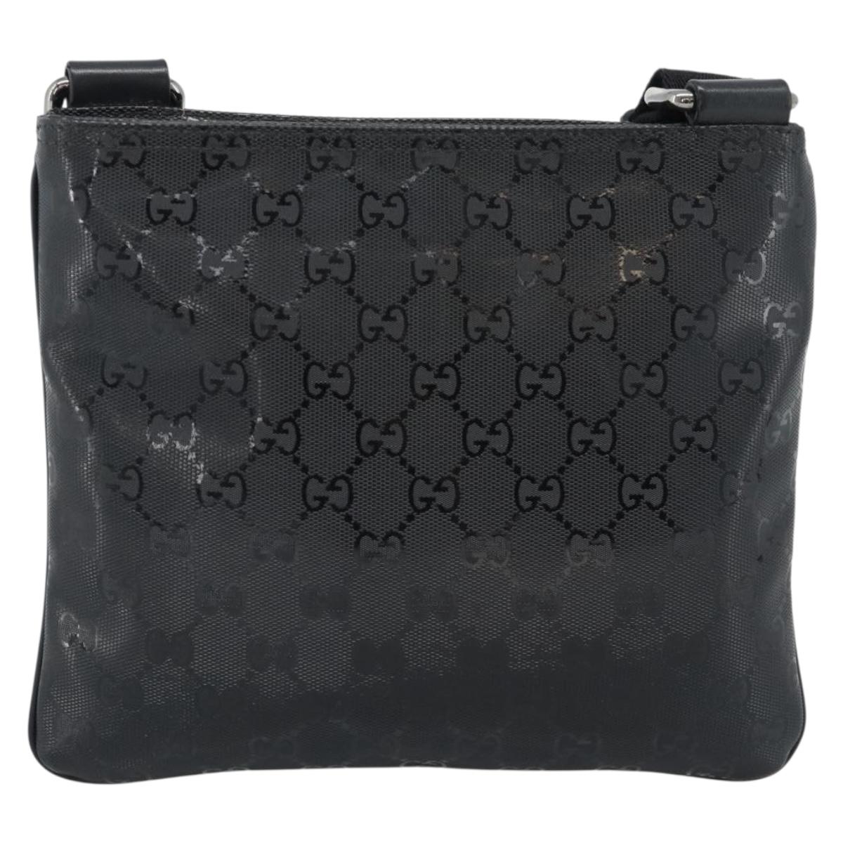 GUCCI GG Implementation Shoulder Bag PVC Black Silver Auth BA13608 - Jerrillo image 3