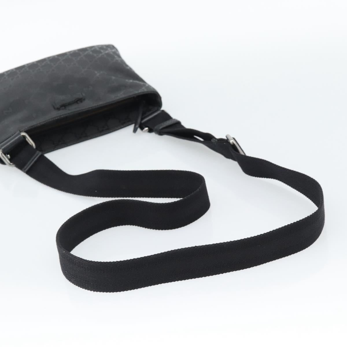 GUCCI GG Implementation Shoulder Bag PVC Black Silver Auth BA13608 - Jerrillo image 7