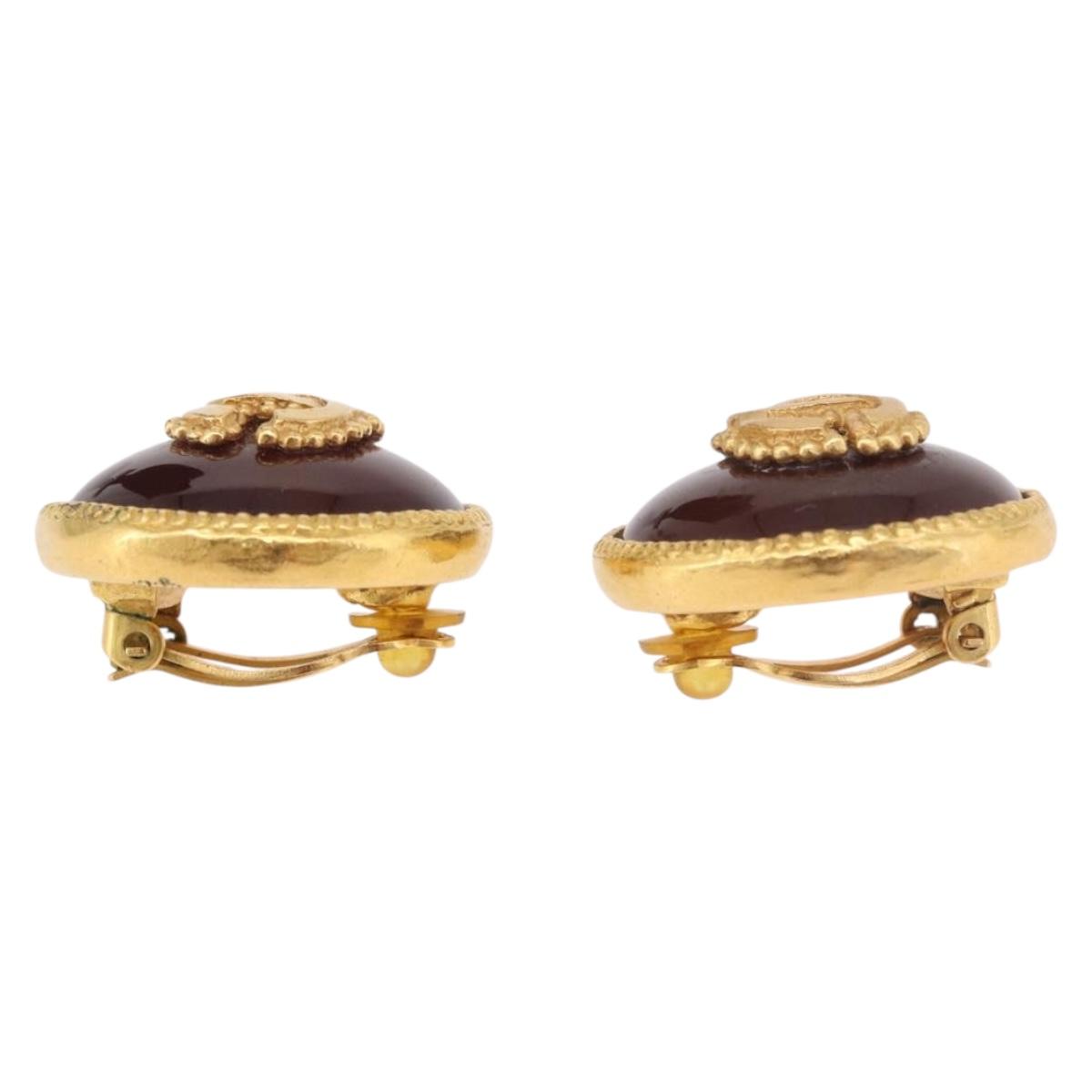 CHANEL Earring Metal Gold Tone CC Auth BA13637M - Jerrillo image 3