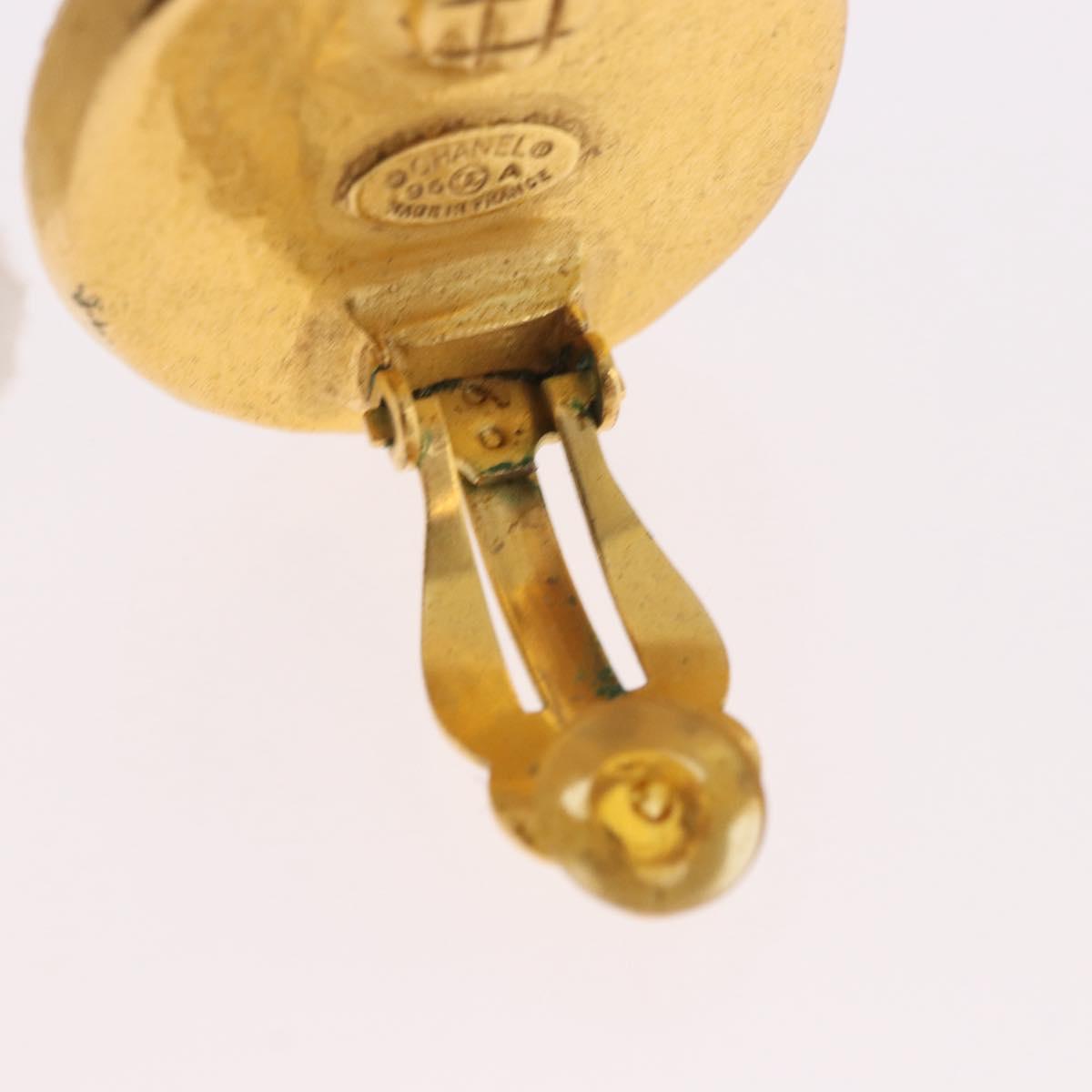 CHANEL Earring Metal Gold Tone CC Auth BA13637M - Jerrillo image 7