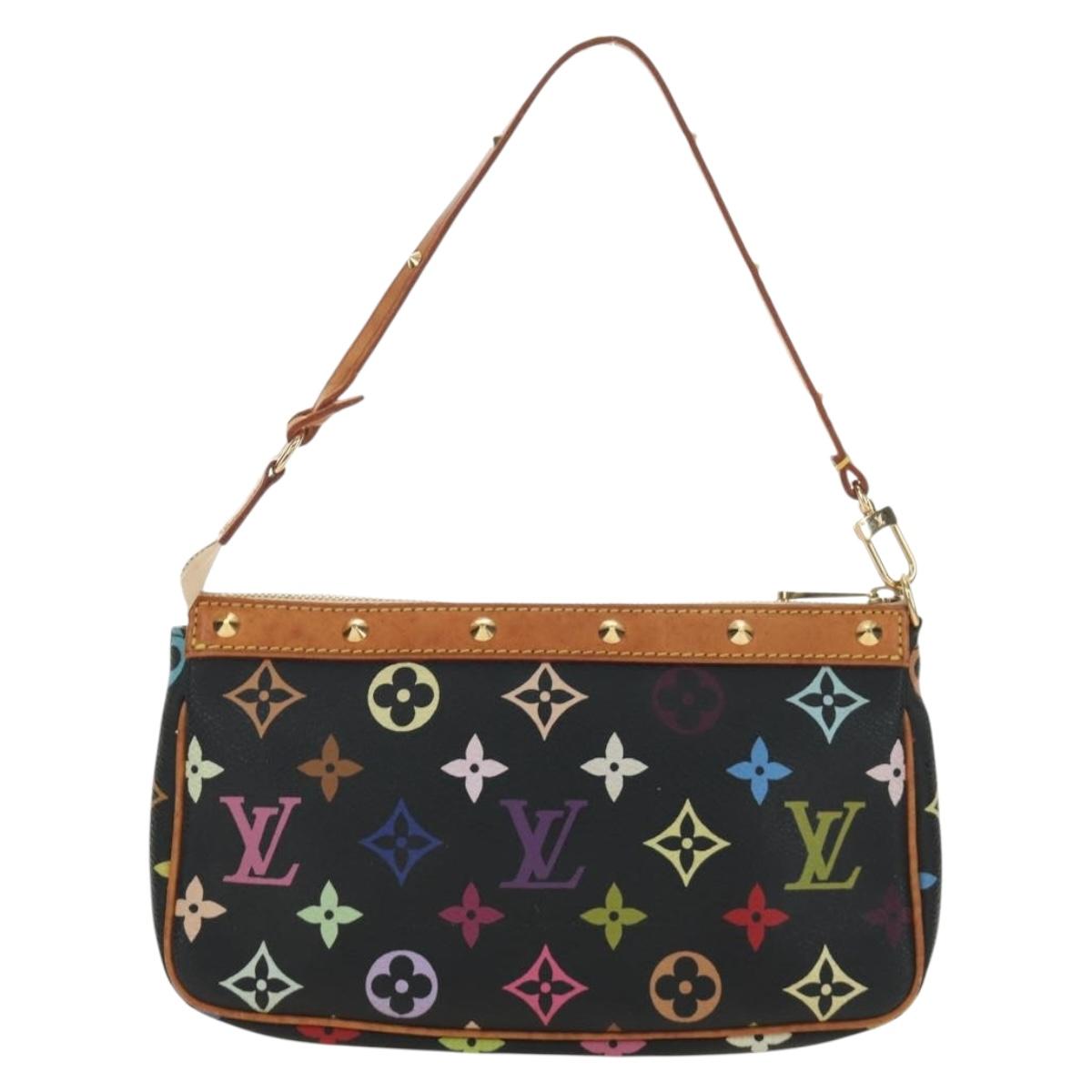 LOUIS VUITTON Multicolor Pochette Accessoires Pouch Black M92648 Auth BA13769V - Jerrillo image 2