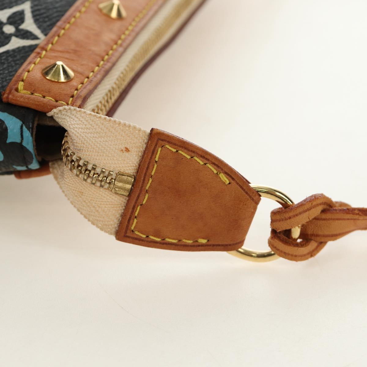 LOUIS VUITTON Multicolor Pochette Accessoires Pouch Black M92648 Auth BA13769V - Jerrillo image 9