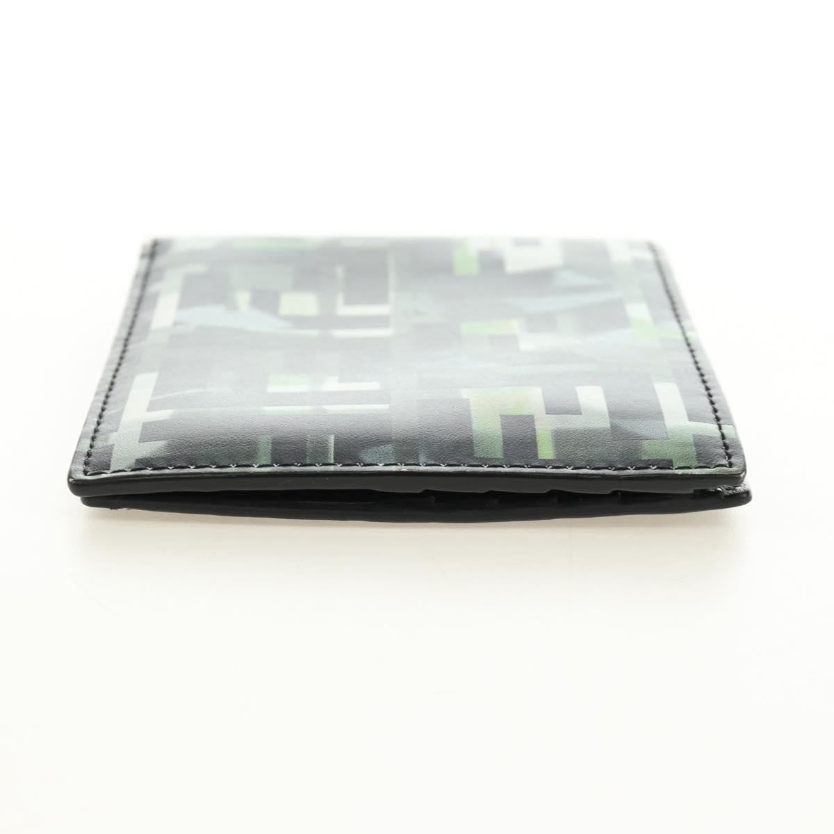 FENDI Zucca Canvas Bifold Wallet Leather Green Black Auth BA13848A - Jerrillo image 3