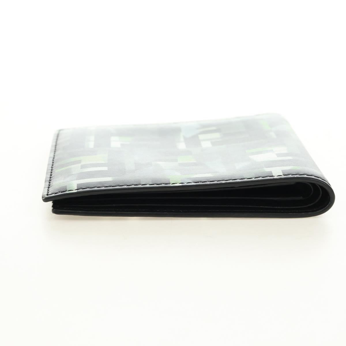 FENDI Zucca Canvas Bifold Wallet Leather Green Black Auth BA13848A - Jerrillo image 5