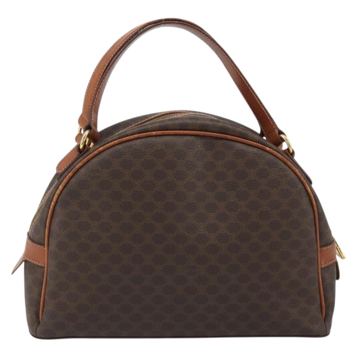 CELINE Macadam Hand Bag PVC Leather Brown Gold Auth BA13898 - Jerrillo image 2