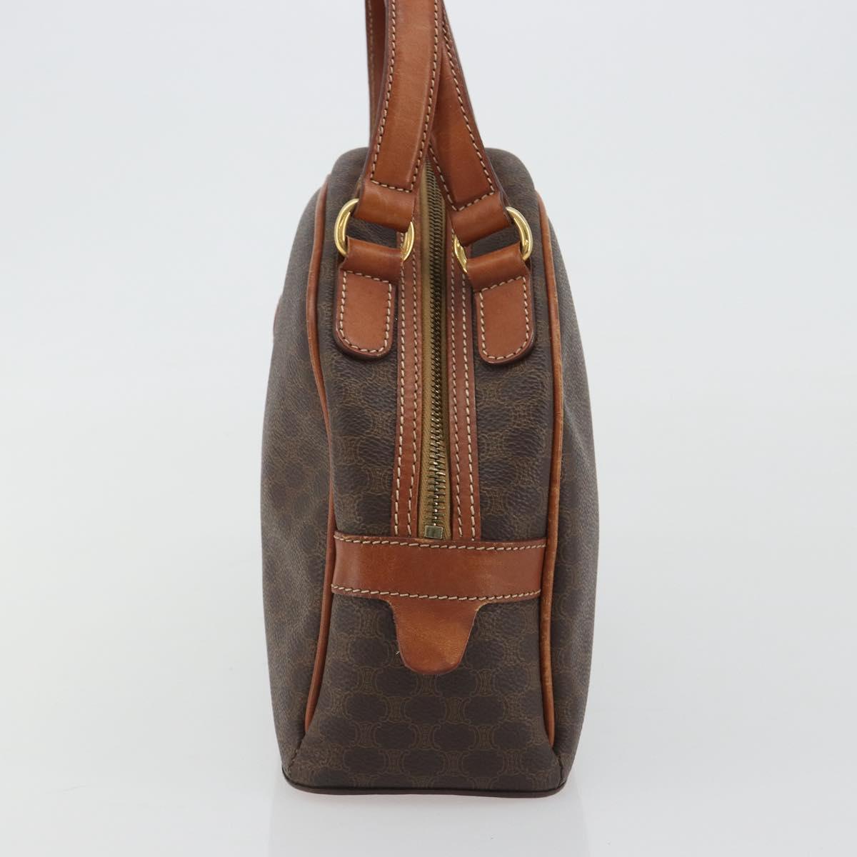 CELINE Macadam Hand Bag PVC Leather Brown Gold Auth BA13898 - Jerrillo image 3