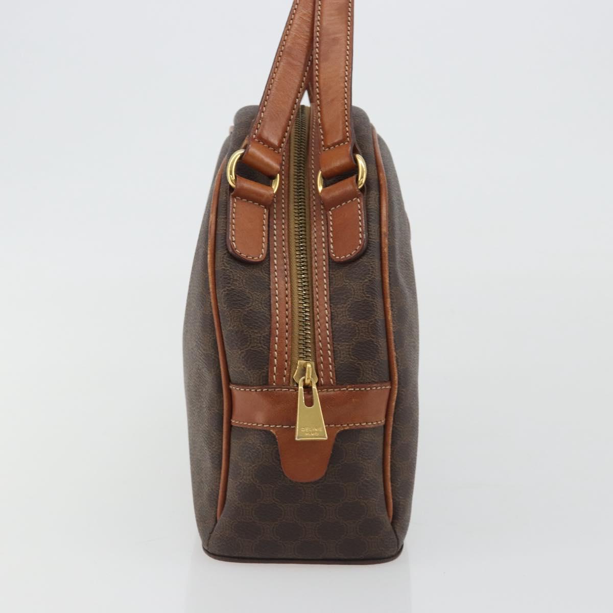 CELINE Macadam Hand Bag PVC Leather Brown Gold Auth BA13898 - Jerrillo image 4